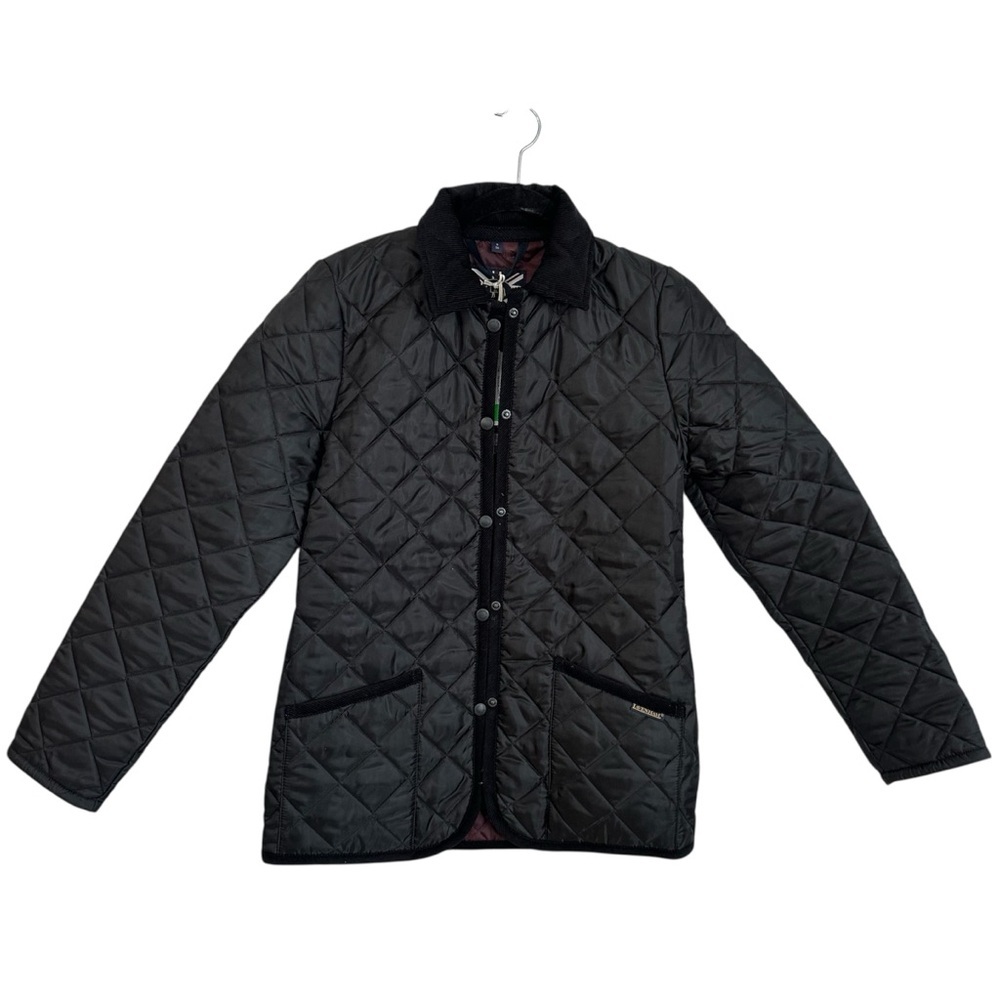 Lavenham Raydon Ladies Polyester Black/Loganberry Jacket Sz 8/36 NWT